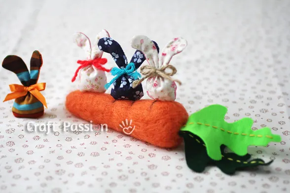 needle felting carrot