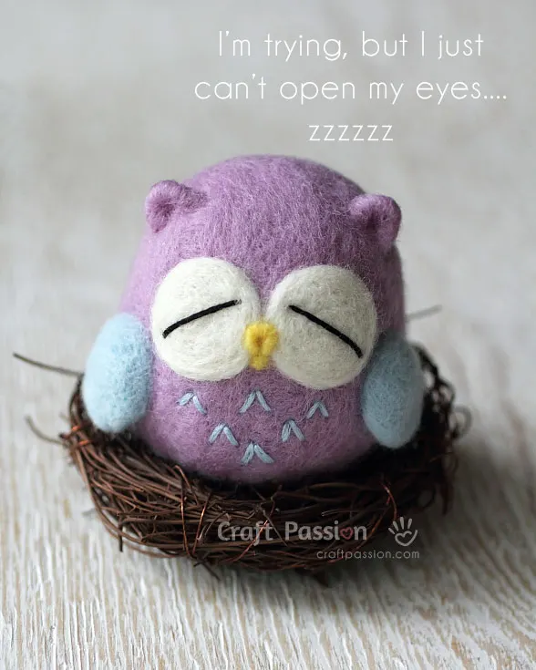how to felt owl