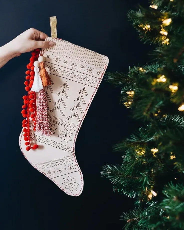 Embrace the holiday groove with this Fair Isle Leather Stocking Pattern. Crafted for both comfort and style, this pattern is your ticket to stitching up festive stockings that Santa himself would envy.
