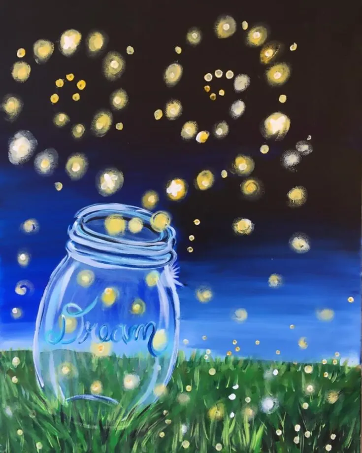 What is more eye-catching than a beautiful mason jar? A mason jar with glowy fireflies fluttering out of it! Picture a starry night where fireflies twinkle like shooting stars in the dead of night. Try it out!