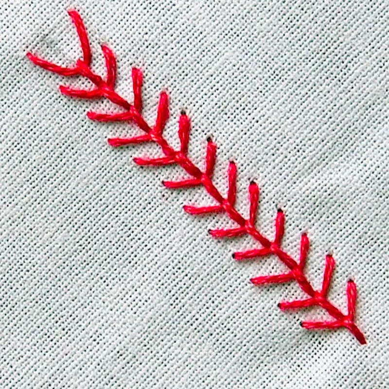 The fly stitch is one of those basic embroidery stitches that are extremely versatile. Worked top down, it can be used to make fancy scalloped borders, textured tree trunks or branches, intricate leaves and so much more.