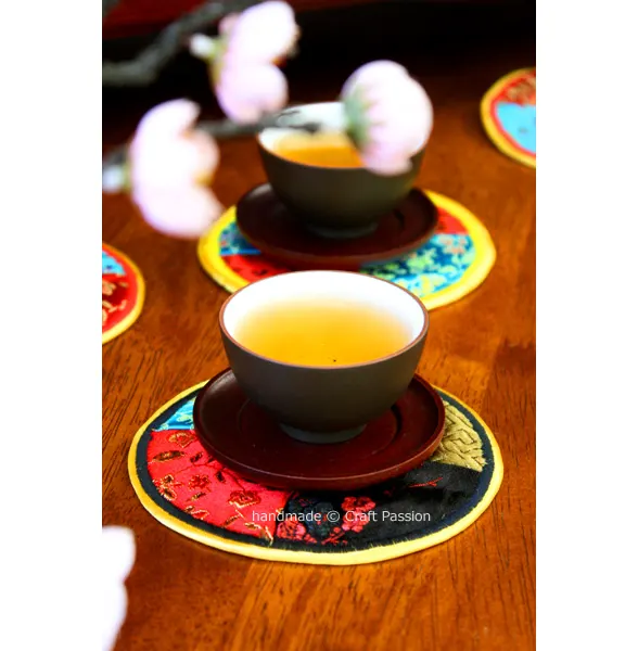 how to sew round coasters