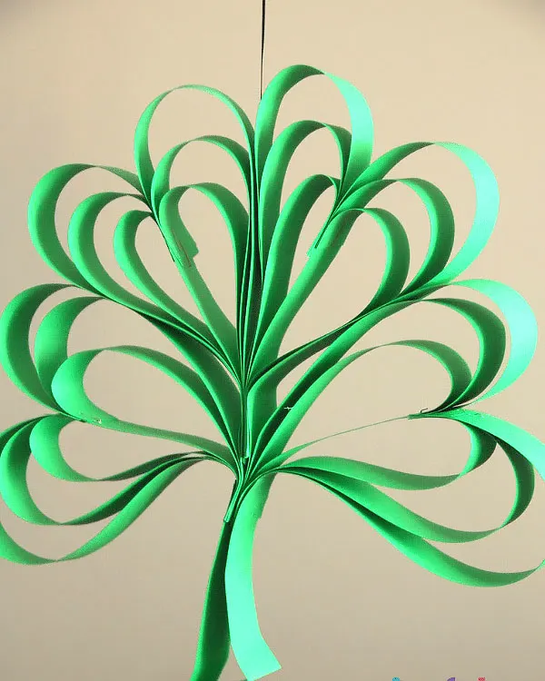 These clover paper crafts would go very well as hanging decor on your window, the ceiling, and many more in classroom settings or at home. Try creating this cute craft with your kids right now.