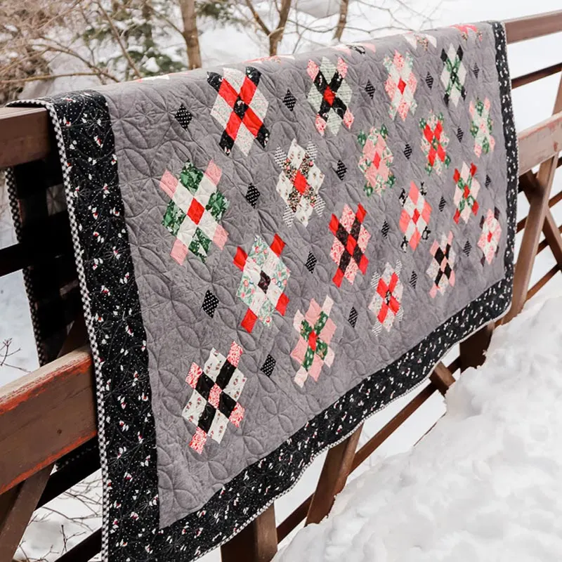 Though this intermediate pattern is more pricey than others, it&rsquo;s worth it because it provides very detailed instructions in a 15-page booklet with diagrams to help guide you into recreating this beauty! Featuring a timeless design that beautifully showcases your favorite fabrics in a classic block arrangement. This pattern offers sizes available in: Crib (49&rdquo; x 63&rdquo;) Throw (66&rdquo; x 80&rdquo;) Queen (92&rdquo; x 106&rdquo;) King (106&rdquo; x 106&rdquo;)