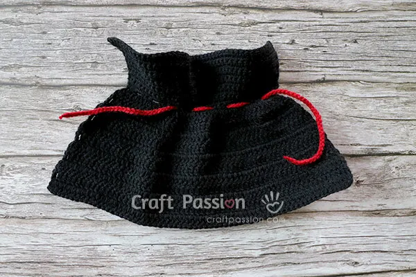 crochet devil cape for doll