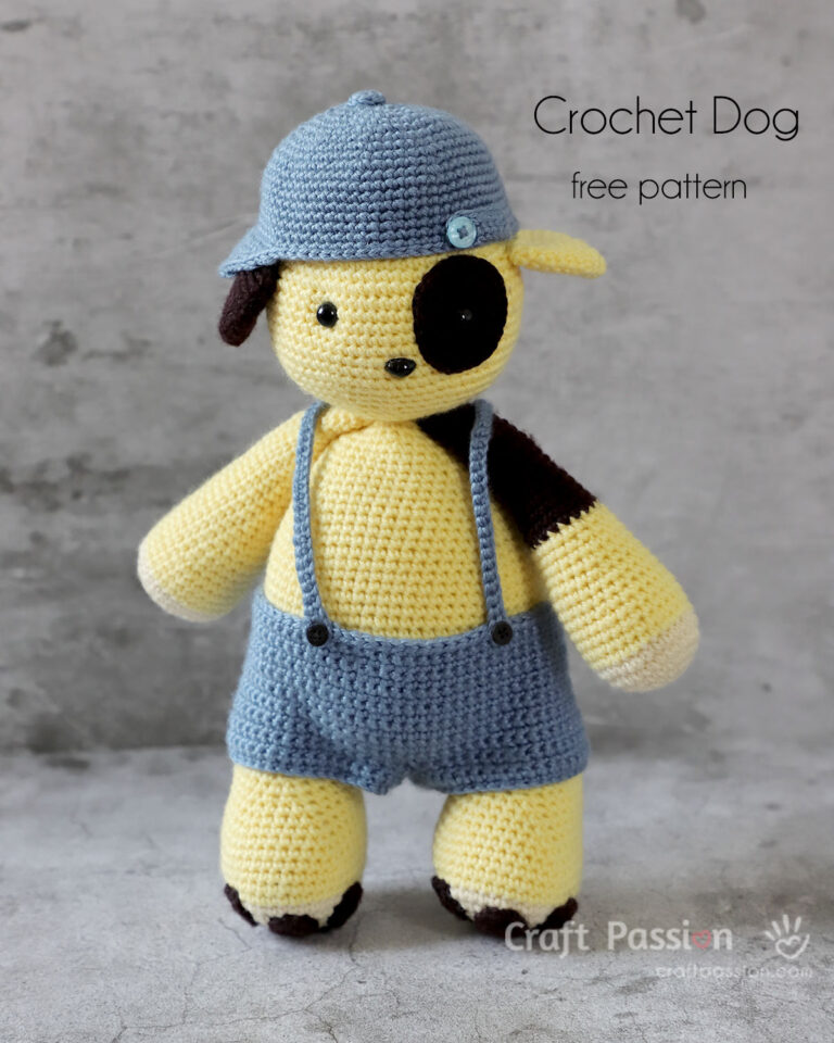 free crochet dog amigurumi pattern