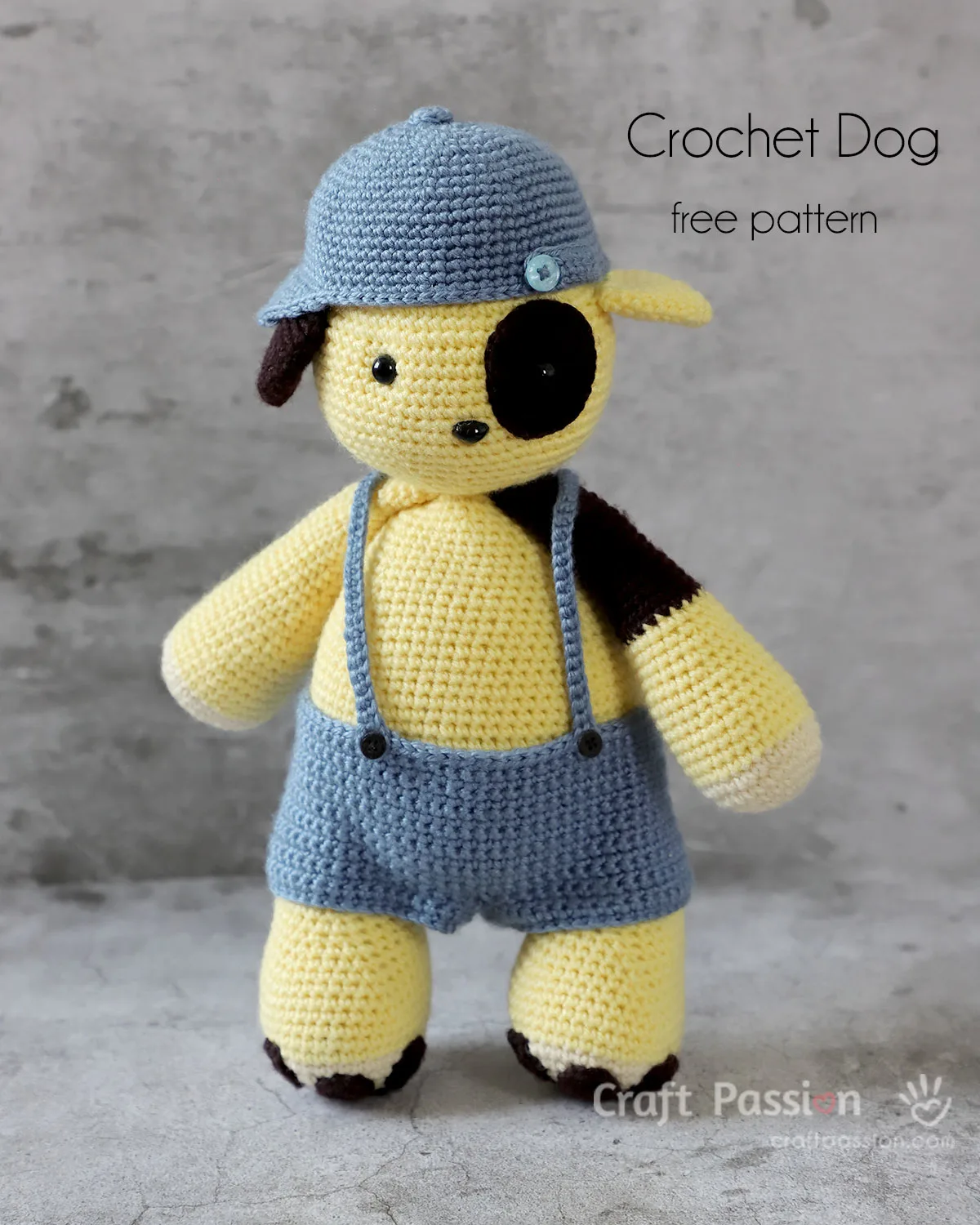 free crochet dog amigurumi pattern