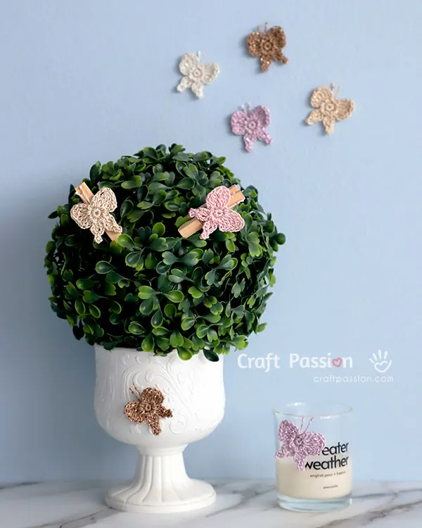 easy crochet butterfly pattern