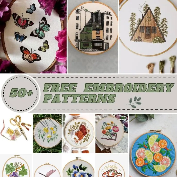 Enhance your embroidery skill with these free hand embroidery patterns. Beautiful designs from florals, animals to landscapes. Perfect for beginners to pro alike.