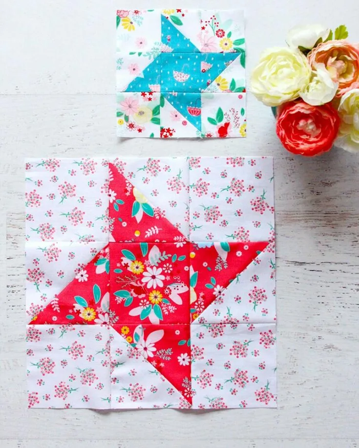 If you're into simple yet vintage aesthetics, then you can never miss out on the classic friendship star quilt block pattern! This 4 HST nine-patch quilt block is a perfect project for beginners.