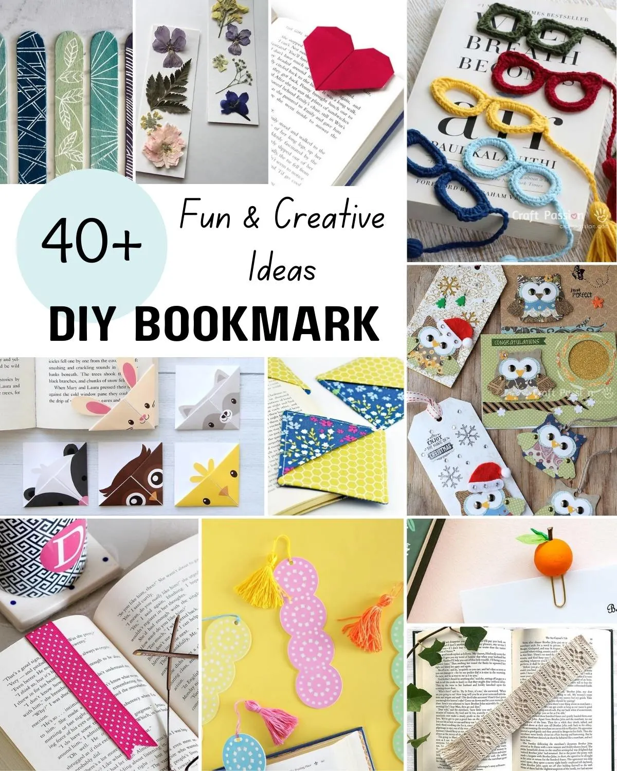 We've hand-picked a list of fun DIY bookmark ideas for you to make! From cute, dainty origami designs to more artsy watercolor and crochet ideas.