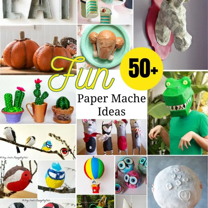 Get inspiration from the nostalgic craft of paper mache with this list of fun DIY paper mache ideas. This isn't a craft for just children, it's for adults too!