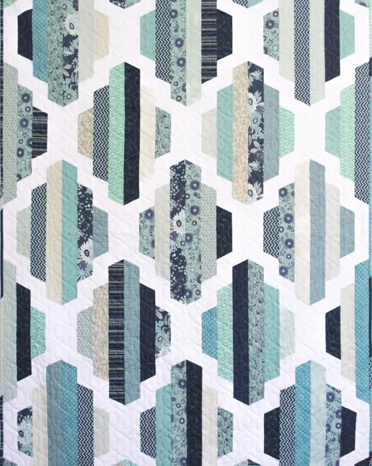 Check out this modern-inspired quilt pattern that would look lovely in your humble abode. If your home decor is smitten with indoor plants and greenery, this inexpensive pattern will do the trick in harmonizing with your interior decor. The sizes are as follows:&nbsp; Full 80" x 92" Throw 48" x 66"