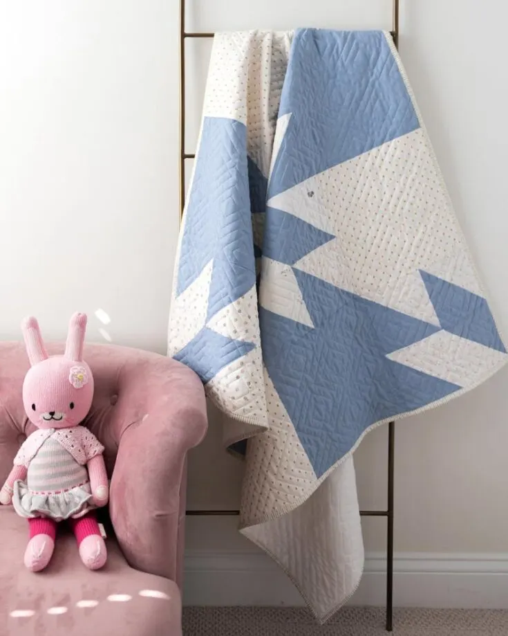 For new mothers who love to quilt, this baby boy Giant Hunters star quilt is just what you&rsquo;re looking for! With oversized quilt blocks and easy-to-follow instructions, this baby quilt pattern creates a cozy snuggle buddy for your little ones. The finished size is 48&rdquo; x 48&rdquo;.