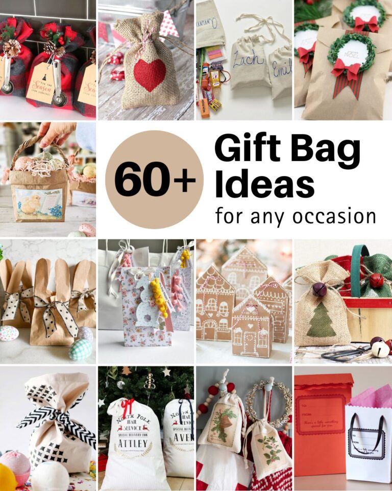 Get the gift bag ideas to DIY! Personalize with paper, burlap, or ribbons to make your gifts stand out. Perfect for birthdays, weddings, and holidays!