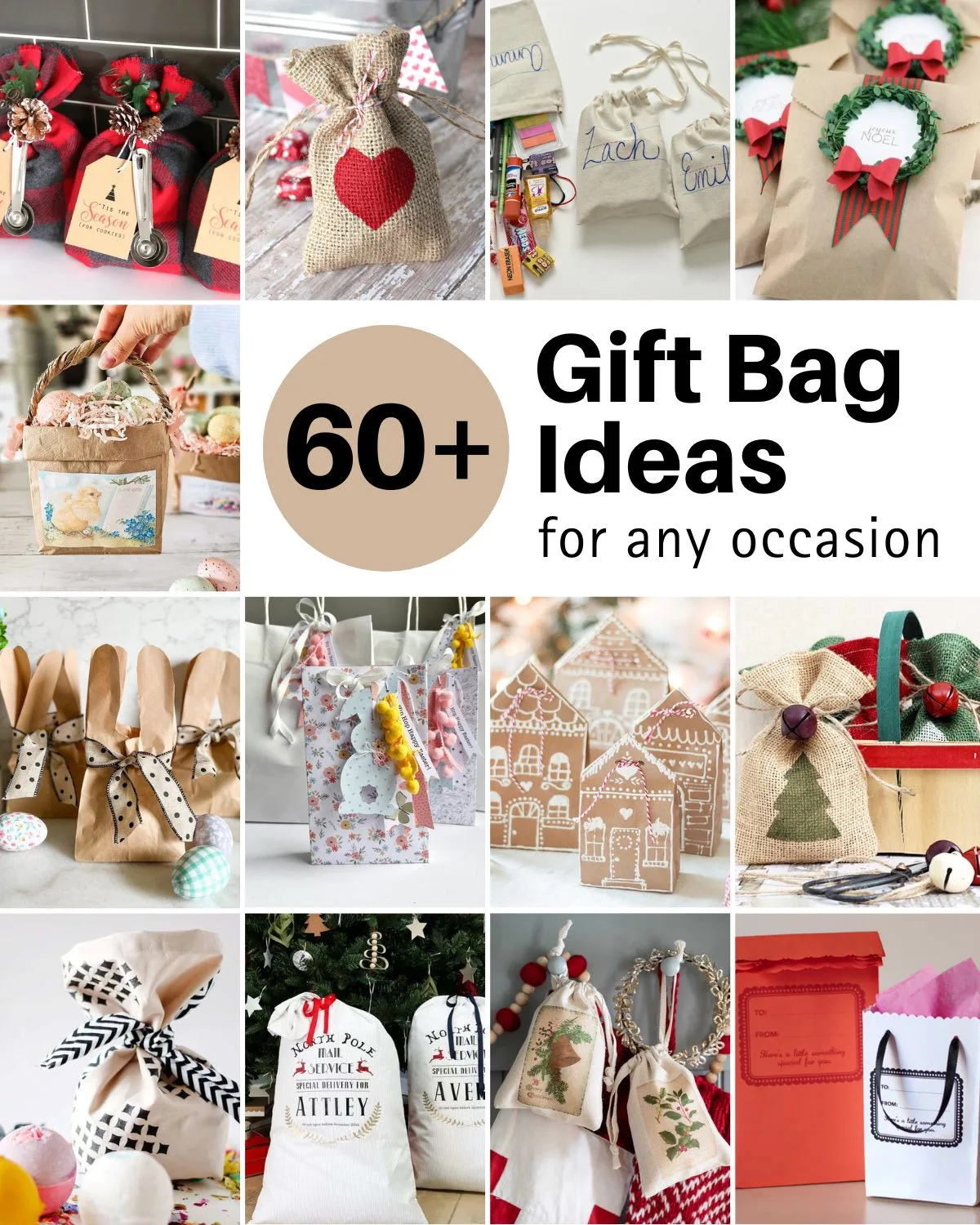 Get the gift bag ideas to DIY! Personalize with paper, burlap, or ribbons to make your gifts stand out. Perfect for birthdays, weddings, and holidays!