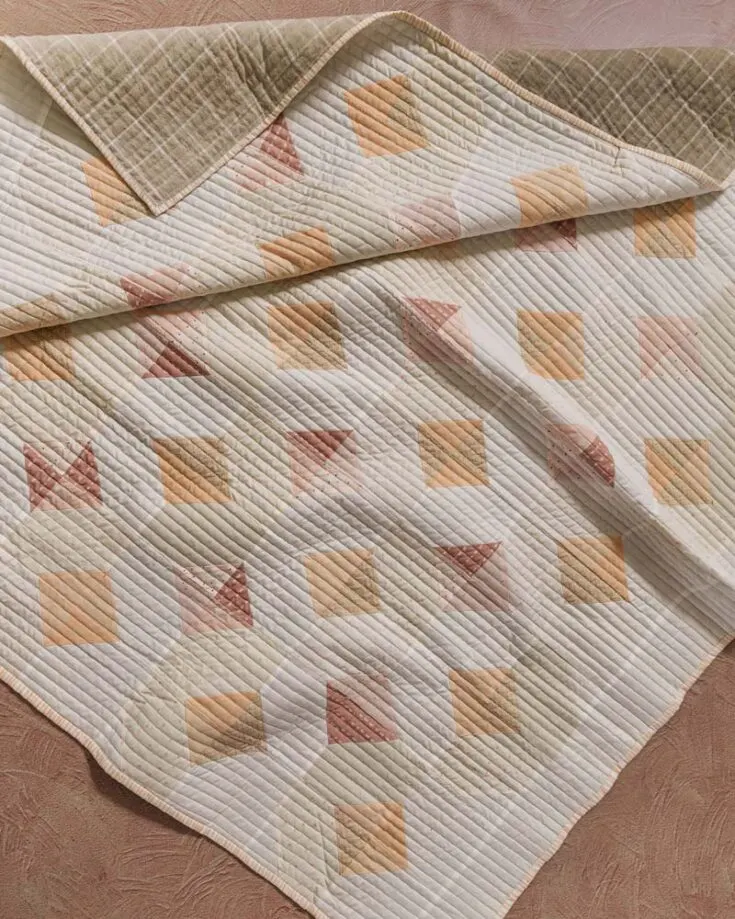 Don't you adore this quilt's subtle textures and soft hues? If you said yes, luckily for you, it's a beginner design awaiting your pick! It's beautiful, scrap-friendly, and available in various sizes, from baby to king quilts. Though it may take some time and precision, it's totally worth it.&nbsp;