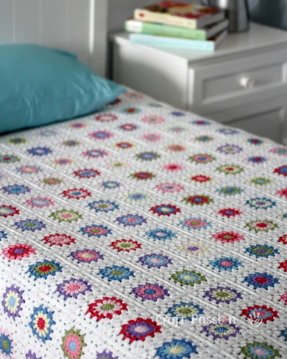 crochet granny square afghan pattern