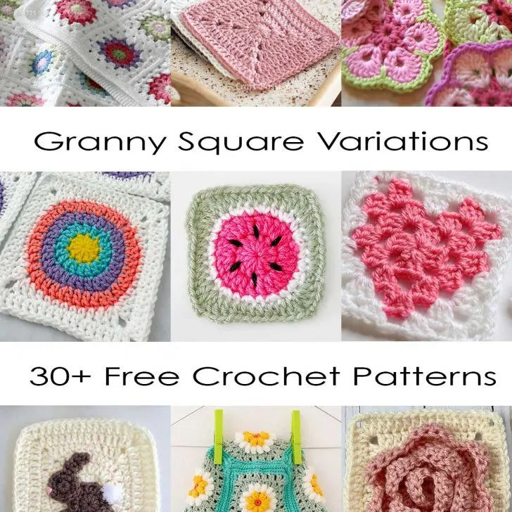 crochet granny square patterns