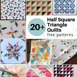 Grab your favorite half square triangle quilt patterns here! We cover a range of designs from simple chevrons, to intricate star patterns to inspire you.