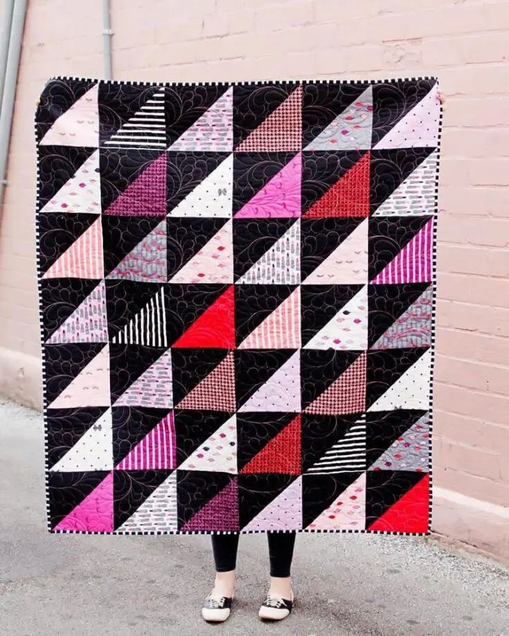 Click the link below to learn how to make this simple yet effortless quilt! It&rsquo;s so easy to make and a fast-sew project, making it ideal for beginners to hop on. It&rsquo;s a pre-cut-friendly project and yields a 54&rdquo; x 63&rdquo; quilt size. This pattern also comes with HST cheat sheets to smooth your quilting process.