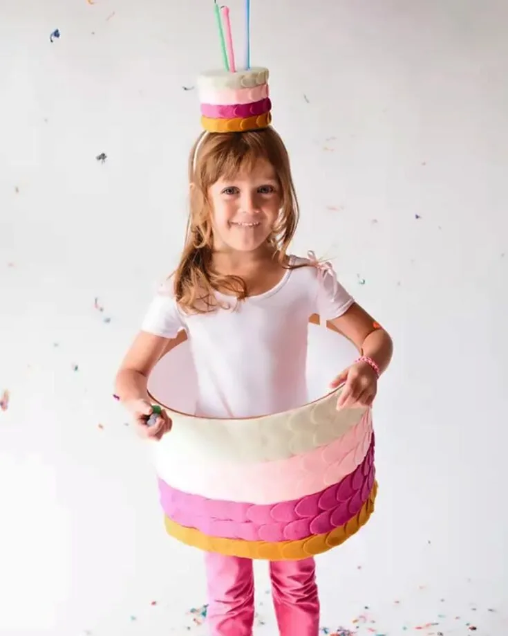 Whether it's your birthday or Halloween, this costume is for you! It is a 2 in 1, perfect for your birthday or Halloween. Let's sweeten this Halloween season with more candies and cakes!