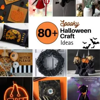 Get ready for Halloween by not only having an amazing costume but with a bunch of spook-tacular DIY Halloween decorations for trick-or-treaters!