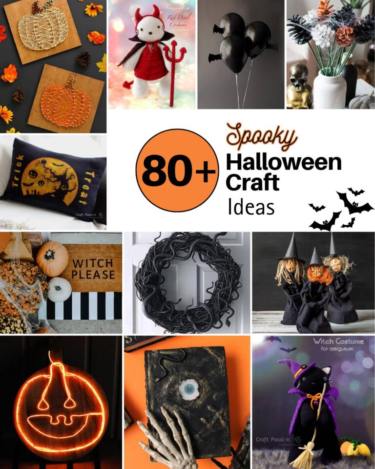 Get ready for Halloween by not only having an amazing costume but with a bunch of spook-tacular DIY Halloween decorations for trick-or-treaters!