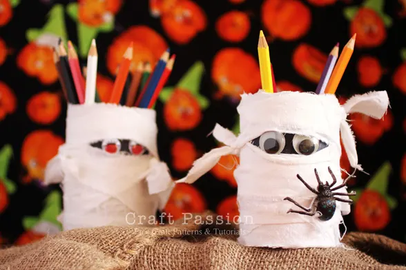 halloween pencil holder craft