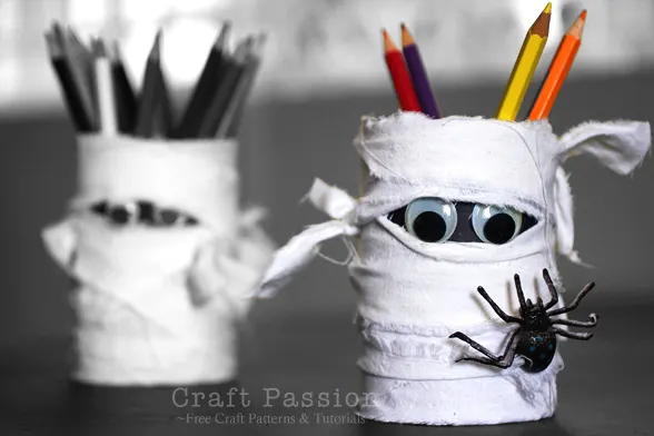 diy halloween pencil holder