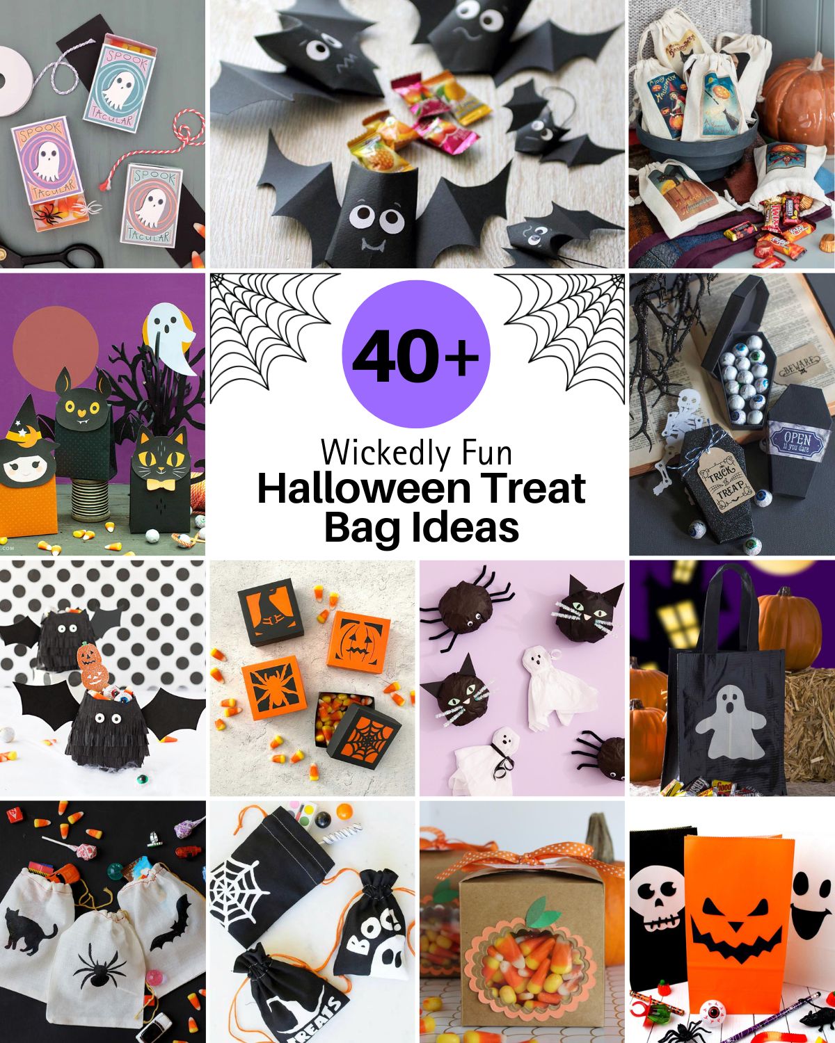 halloween treat bag ideas 2 Kickstart your spookiness with adorable Halloween treat bags for trick-or-treating! Fill them with your favorite candy and share it with your friends.