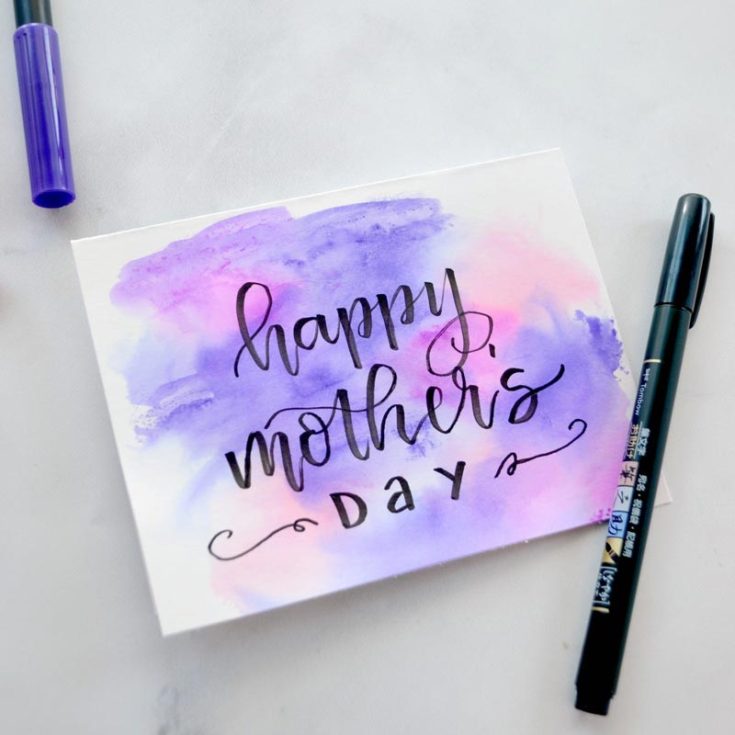 Check out this Mother&rsquo;s Day watercolor card that will surely make your mom&rsquo;s day! Celebrate her day with a burst of pastel colors that say more than words. Ultimately, you can also add your own hand-written appreciation note to share your love with her.