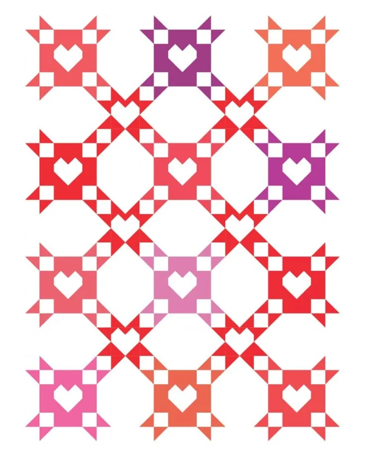 Learn to make this gorgeous quilt that will heal your heart and soul. With soothing colors that are a sight for sore eyes, this quilt design is an intermediate-level project, yielding a 65.5&rdquo; x 85.5&rdquo; quilt.