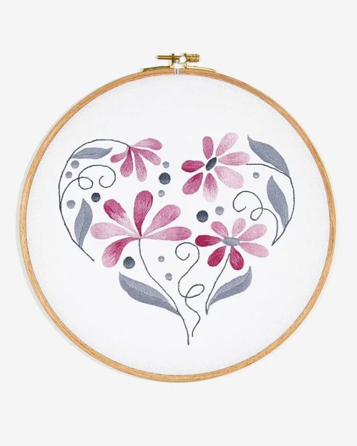Looking to gift that special someone something delicate and romantic? Try out these gorgeous heart embroidery flowers that will definitely leave a remarkable impression and steal their hearts.