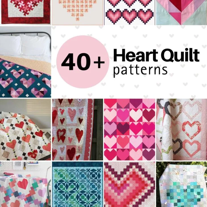 42 Lovely Heart Quilt Pattern Ideas