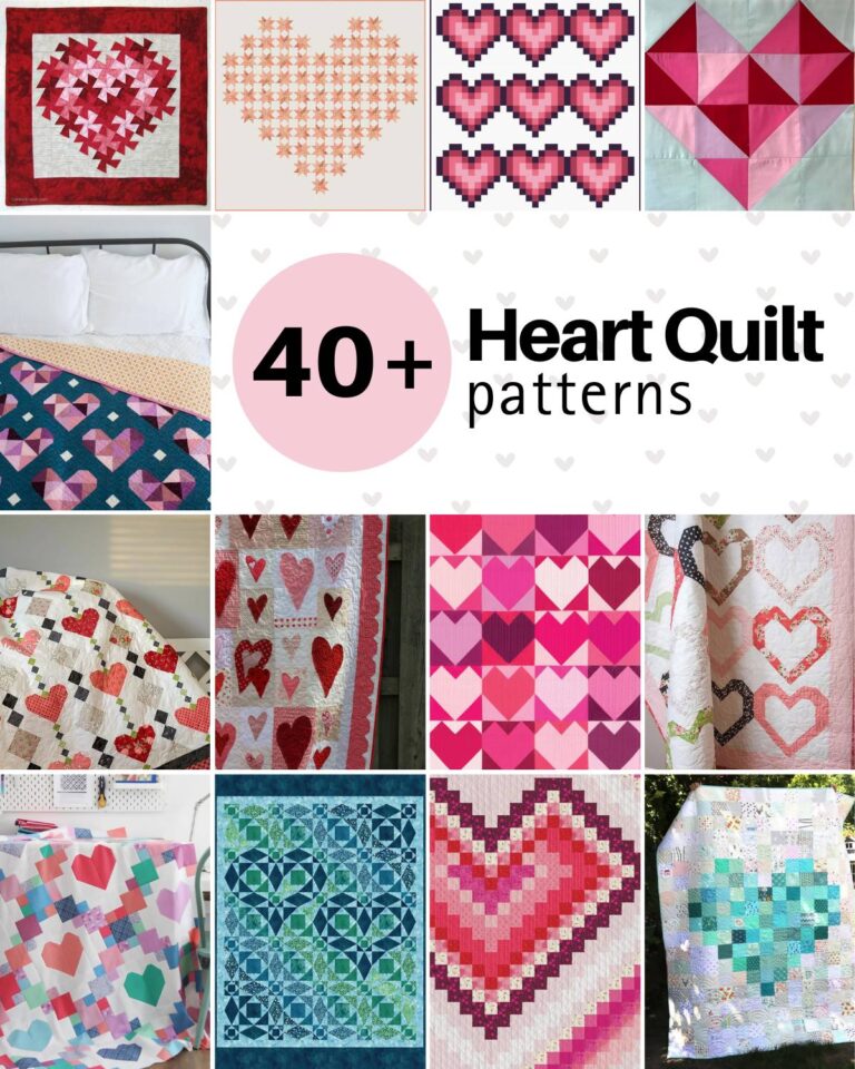 Spread love with your friends and family with these lovely heart quilt pattern ideas. We've included handful of designs that ranges in style and taste.