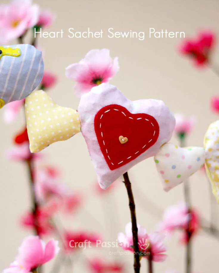 Fill your house with the smell of love by making these heart sachets and filling them with your loved one's favorite scents!