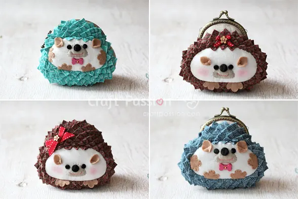 hedgehog purse sewing pattern