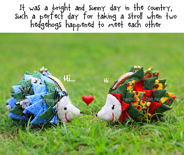 hedgehog scene1 Hedgehog Purse