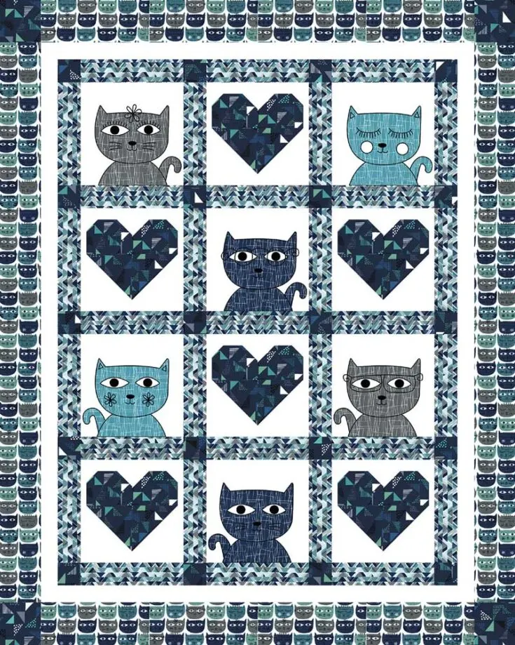 Check out this lovely advanced beginner pattern that is to die for! Isn&rsquo;t it gorgeous? This design comes in two versions for a blue and pink quilt! Though it may look complex, the instructions pack will guide you to making a 46&rdquo; x 57&rdquo; quilt. Try it out!