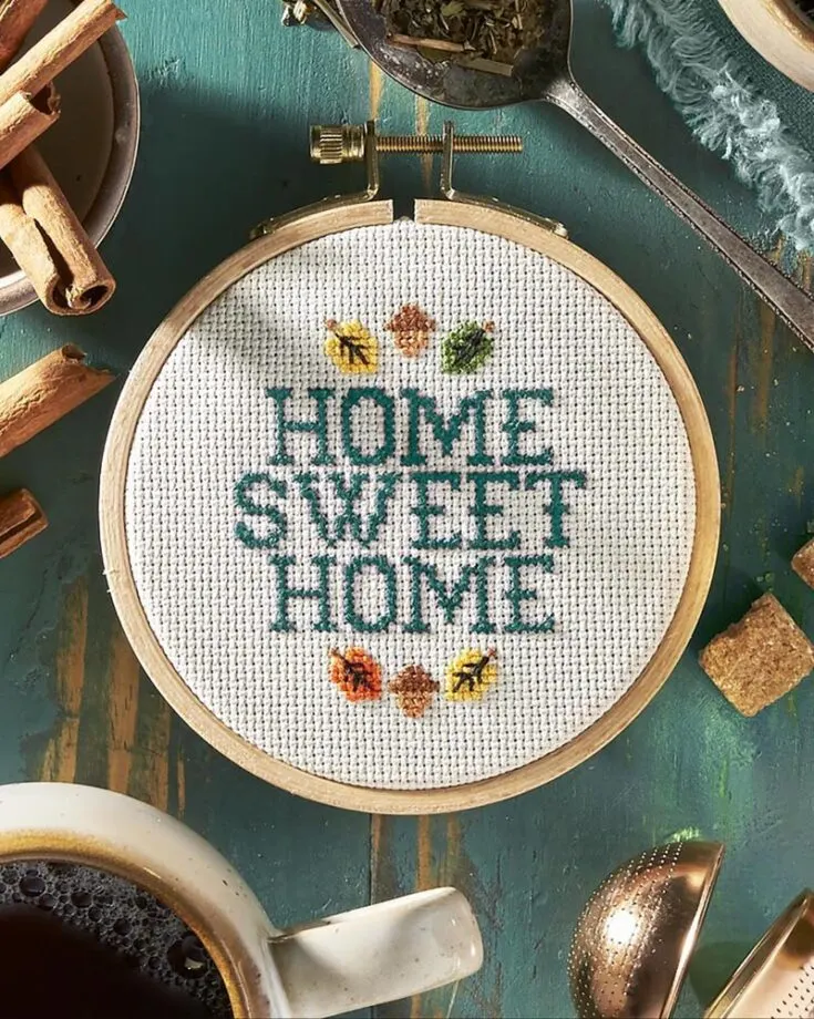 home sweet home free cross stitch pattern