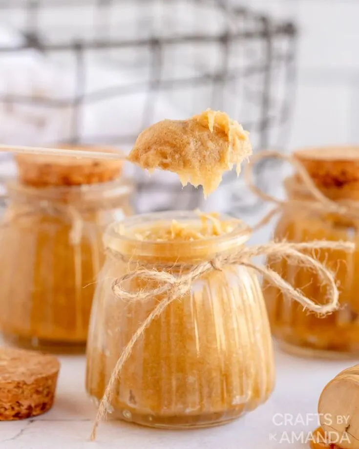 Whip up some lip-smacking fun with this DIY lip scrub! With just some coconut oil, honey, brown sugar, and vanilla, you&rsquo;ll be catching yourself mixing a large batch of wonderful lip treats in no time. It&rsquo;s a lovely practical gift because it helps soften chapped lips anytime, anywhere.