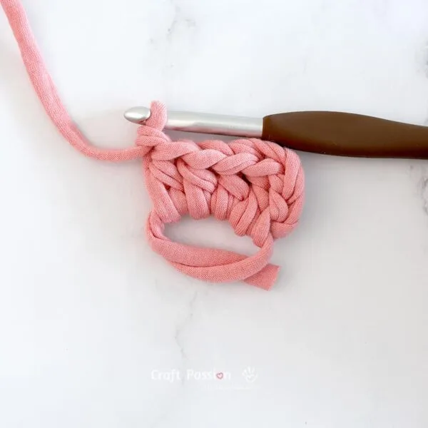 crochet heart - Begin with MR, make ch 3, dc, hdc 3, ch into the ring