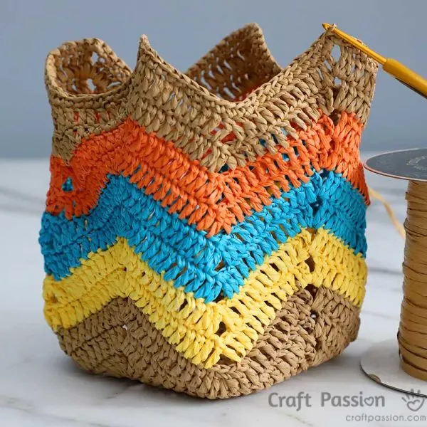 how to crochet bucket bag