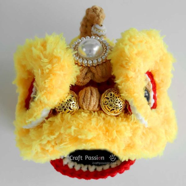 how to crochet lion keychain