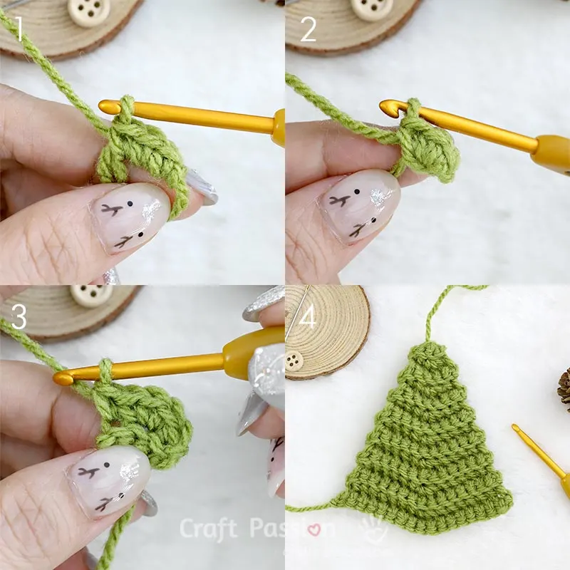 how to make quick and easy crochet christmas tree, 1/2
