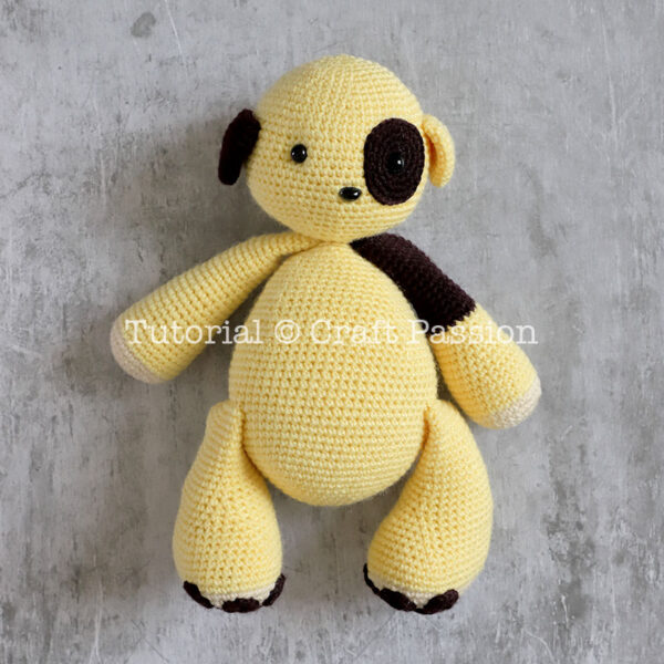 how to crochet dog stitch crochet dog limbs and tail