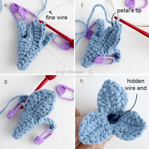 how to crochet freesia petals 2 Step-by-step tutorial on how to crochet freesia flowers