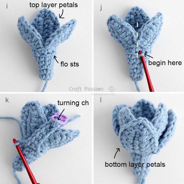 how to crochet freesia petals 3 Step-by-step tutorial on how to crochet freesia flowers