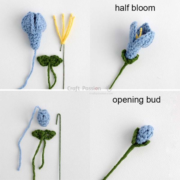 how to crochet freesia semi bloom Step-by-step tutorial on how to crochet freesia flowers